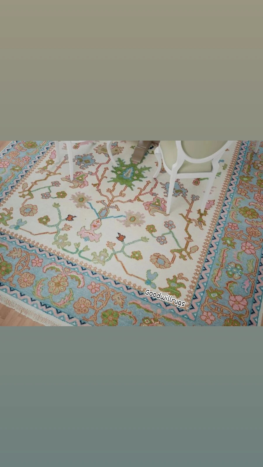 Oushak Rug Multicolour Rug Bedroom Rug 3×5, 4×6, 5×8, 6×9, 8×10, 9×12, 10×14 .
