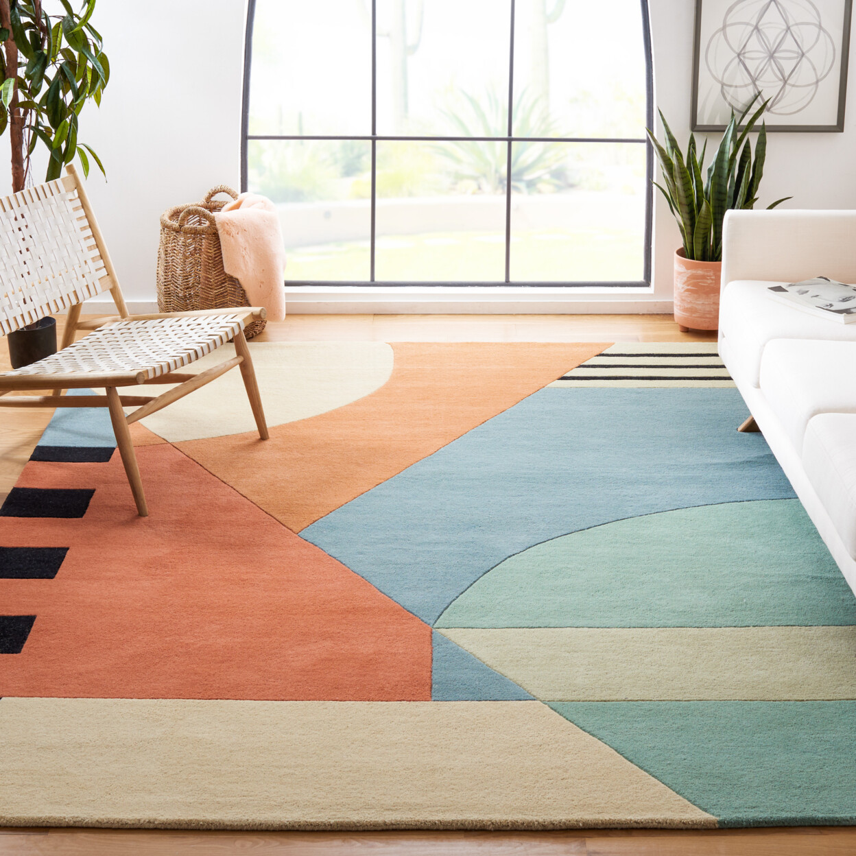 SAFAVIEH Rodeo Drive Collection RD863A Handmade Gold Rug