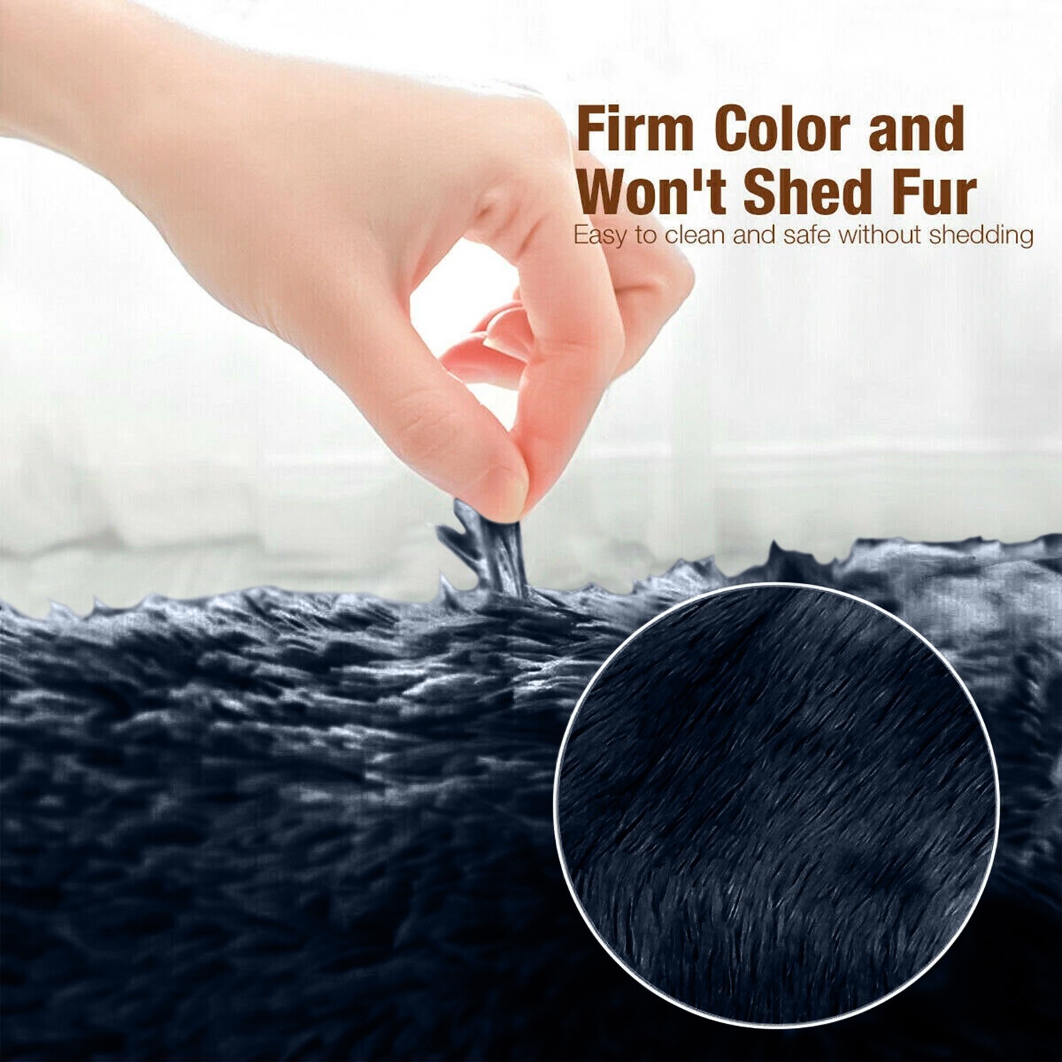 Premium Plush Shaggy Area Rug Soft Fluffy Floor Decor for Living Room & Bedroom