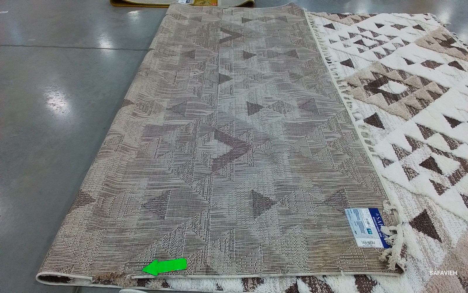 IVORY / BROWN 10′-0″ x 14′-0″ Back Stain Rug Reduced Price 1172796491 MTS688A-10