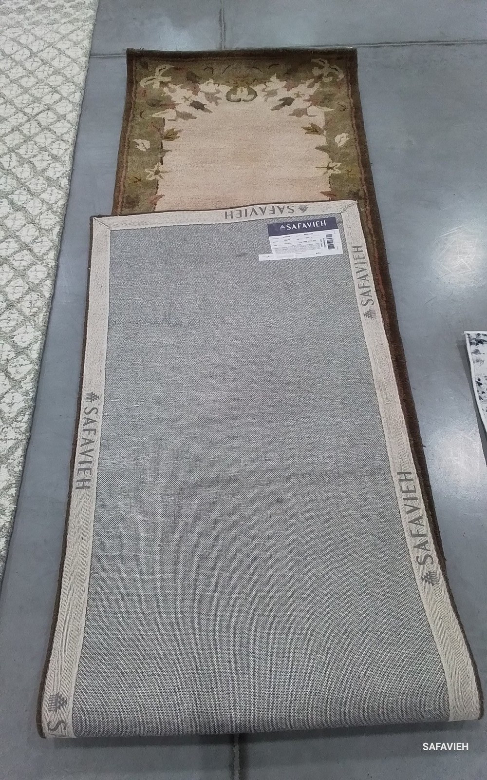BEIGE / GREEN 2′-3″ x 10′-0″ Flaw in Rug, Reduced Price 1172789697 HG640A-210