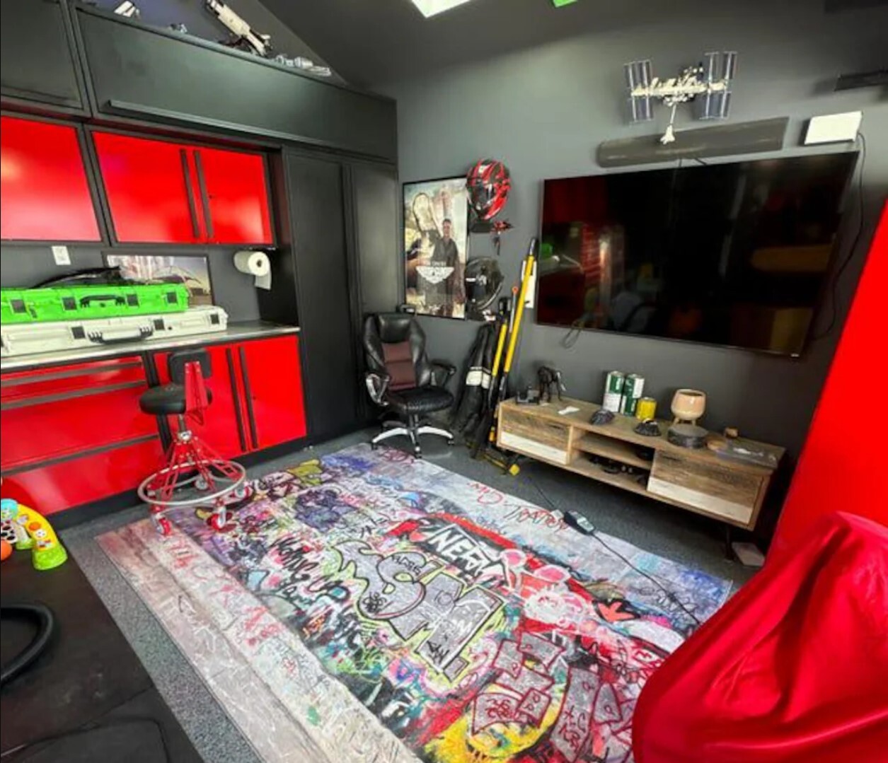 Street Graffiti Rug, Fashion Abstract Art Rugs, Urban Graffiti Rug Cool Rug, Art