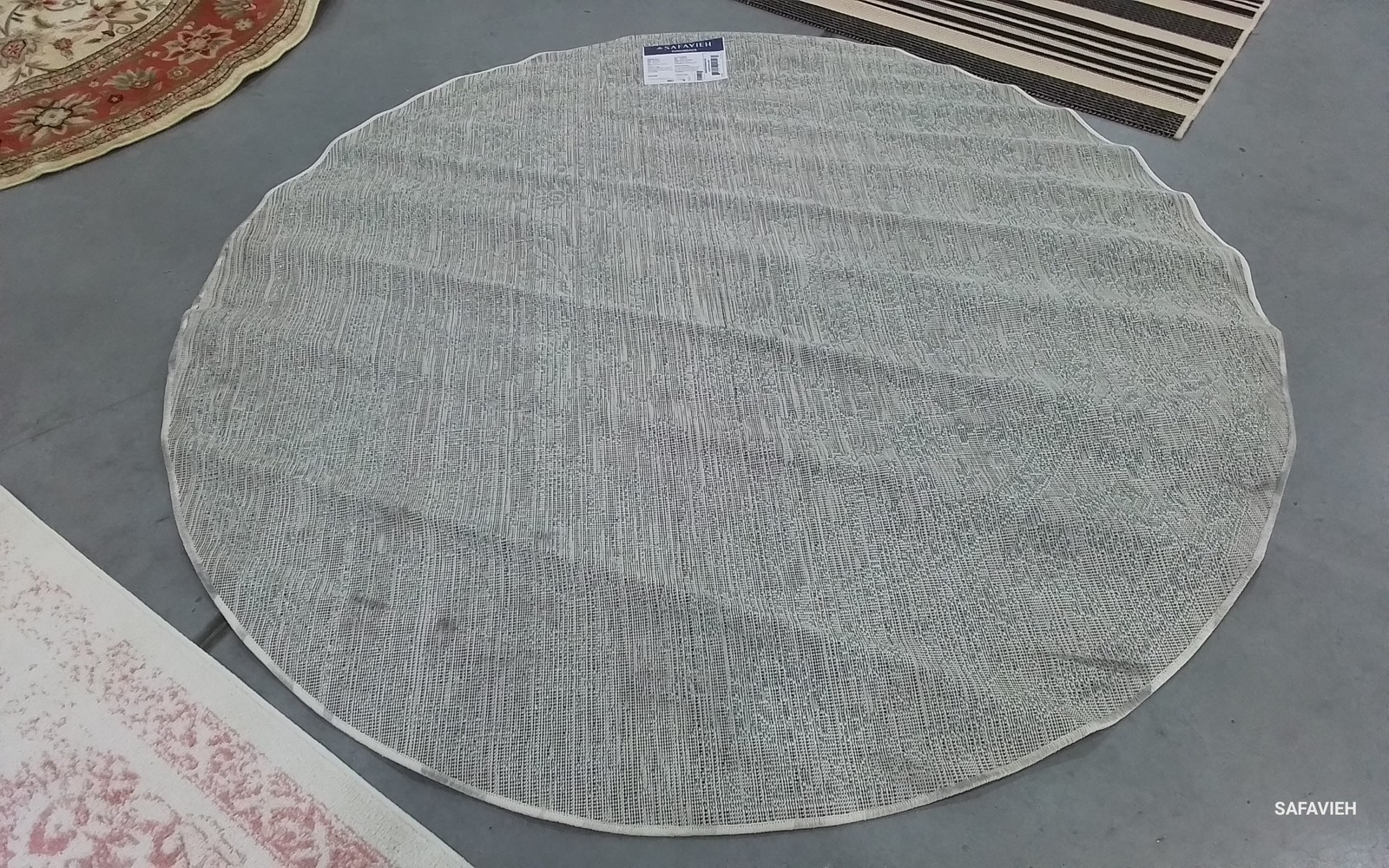 IVORY / SAGE 6′-0″ x 6′-0″ Back Stain Rug, Reduced Price 1172796316 ADR109V-6R