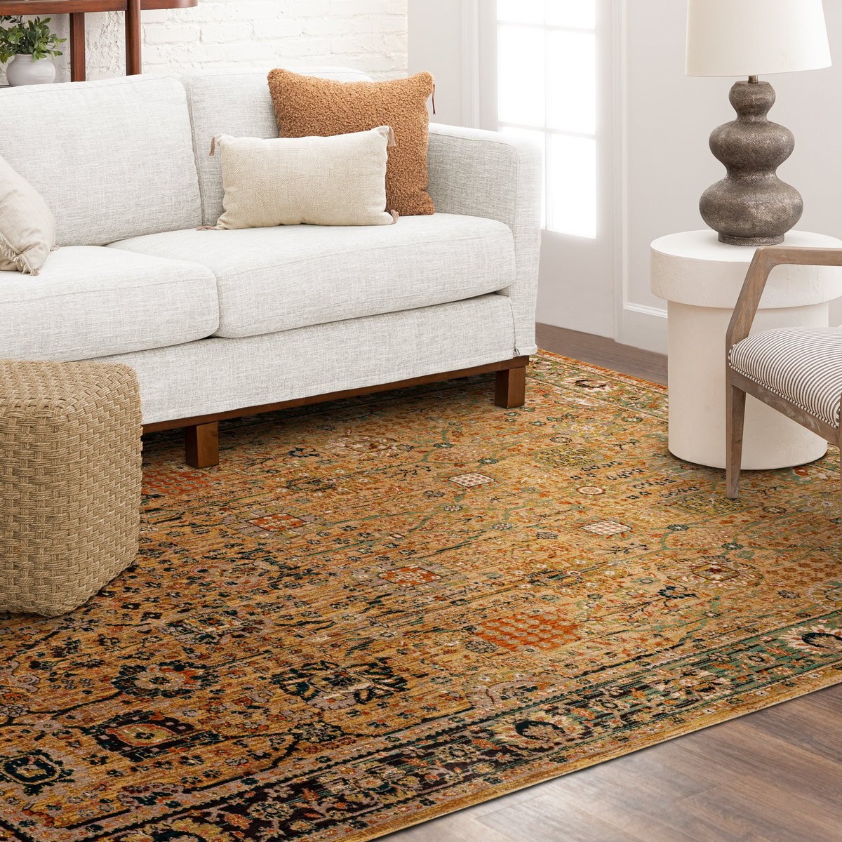 8×11 Karastan Spice Market Myanmar Tobacco Area Rug **FREE SHIPPING**