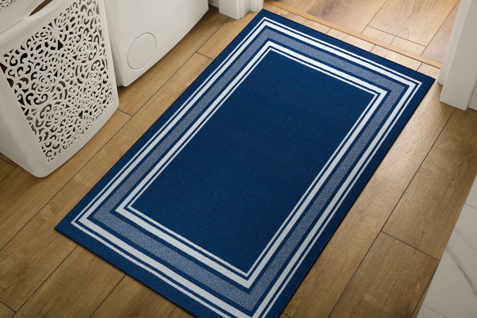 Luul Home Modern Bordered Non-Slip Indoor Runner Rugs for Living Room 2×3 Area R
