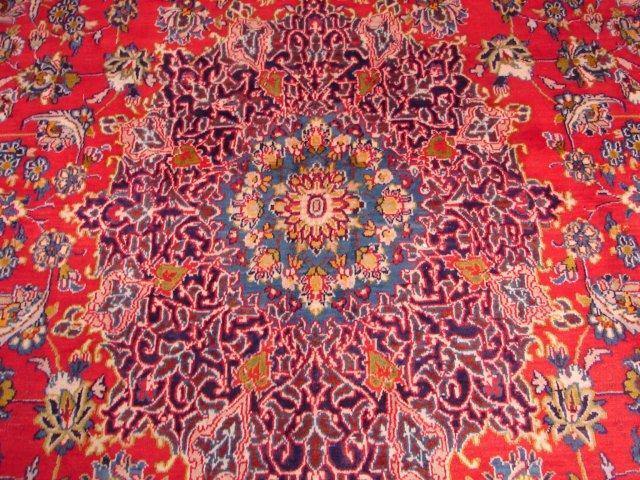 10×15′ Red Traditional Isfahaan Rug 8674