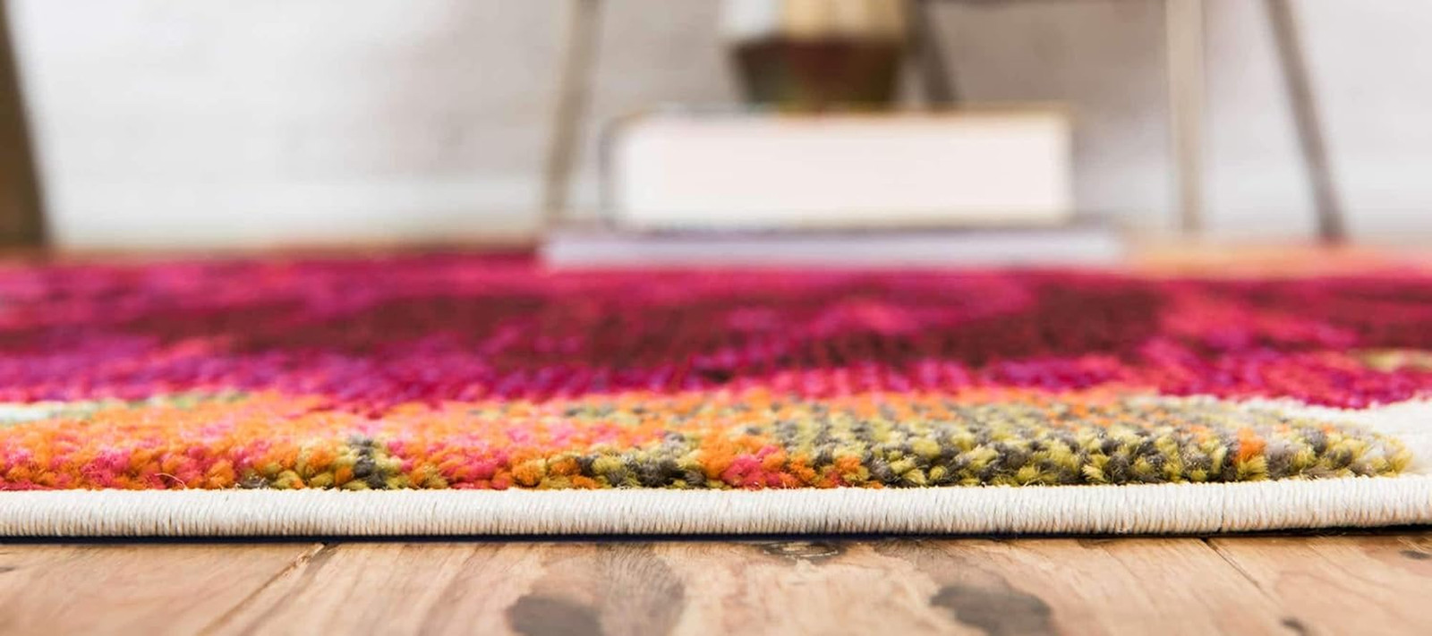 Vibrant Estrella Abstract Floral Area Rug – 7′ x 10′ Rectangular Multi/Pink