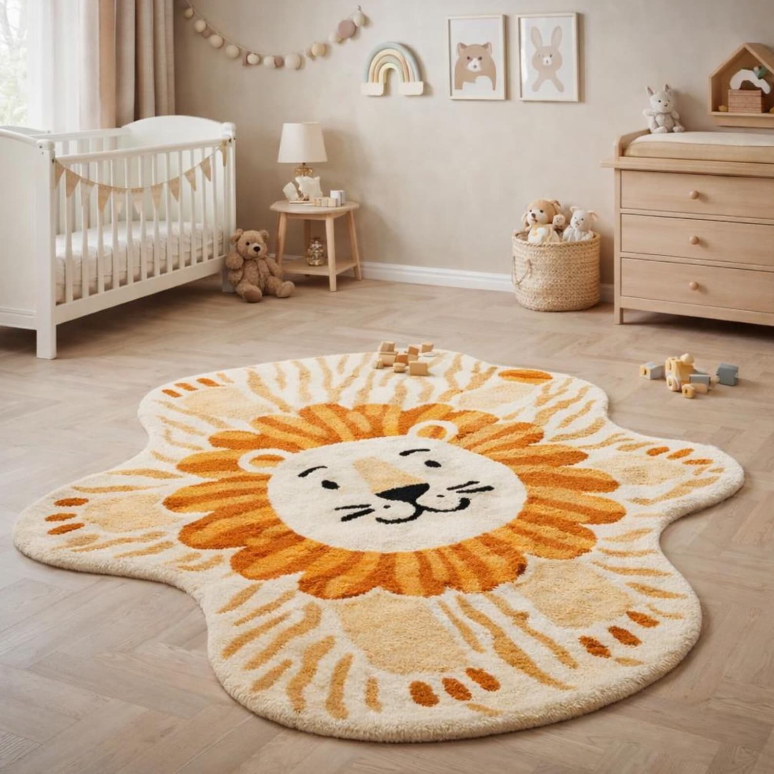 Handmade Rug | Irregular Rug | Wool Rugs | Living Room Rug | Tufted A434