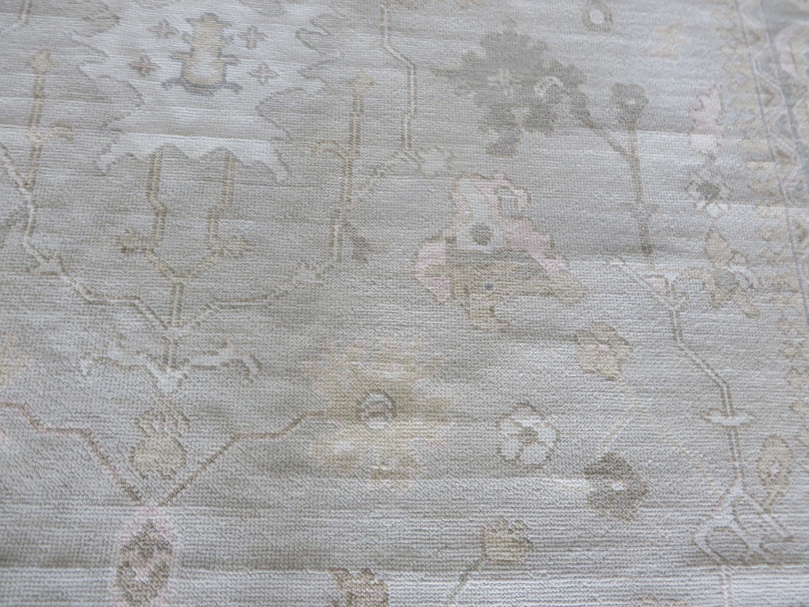 9’1 x 12 Hand Knotted Gray Modern Oushak Oriental Rug G16911