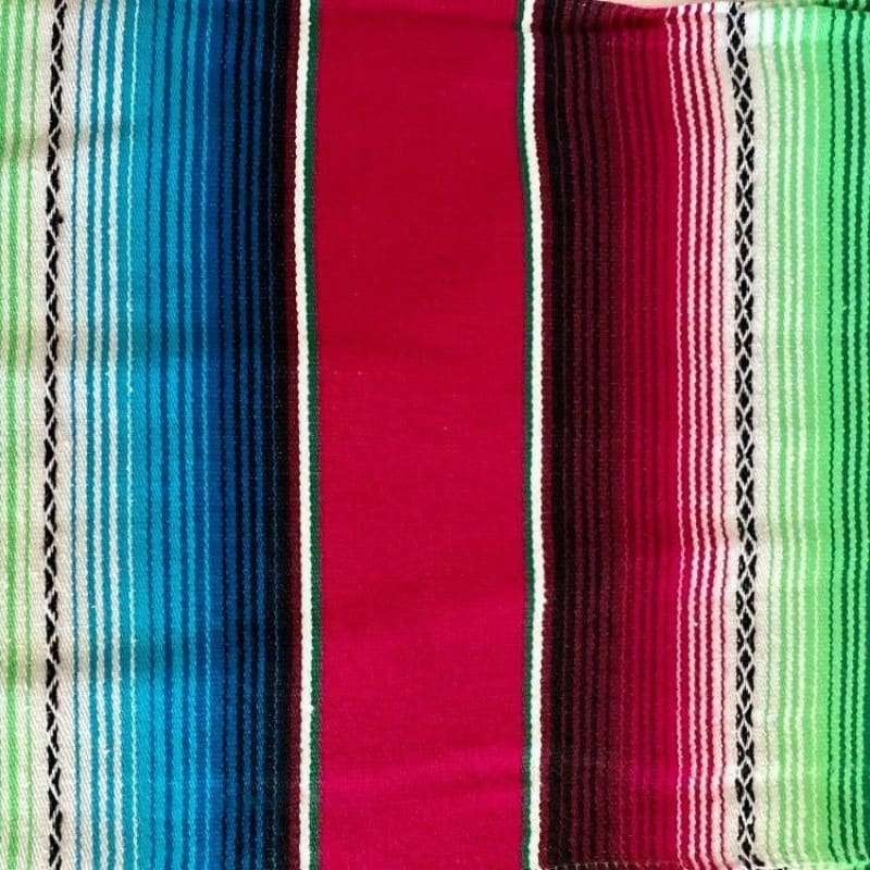 Dark Pink Fiuscha Mexican Sarape Blanket