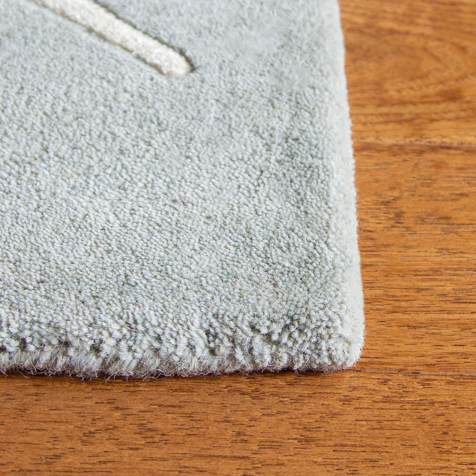 Soho Collection 5′ x 8′ Light Blue SOH313A Handmade Premium Wool & Viscose Ar…
