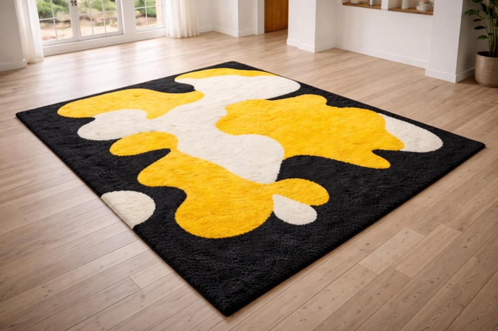 Handmade Rug | Irregular Rug | Wool Rugs | Living Room Rug | Tufted A412
