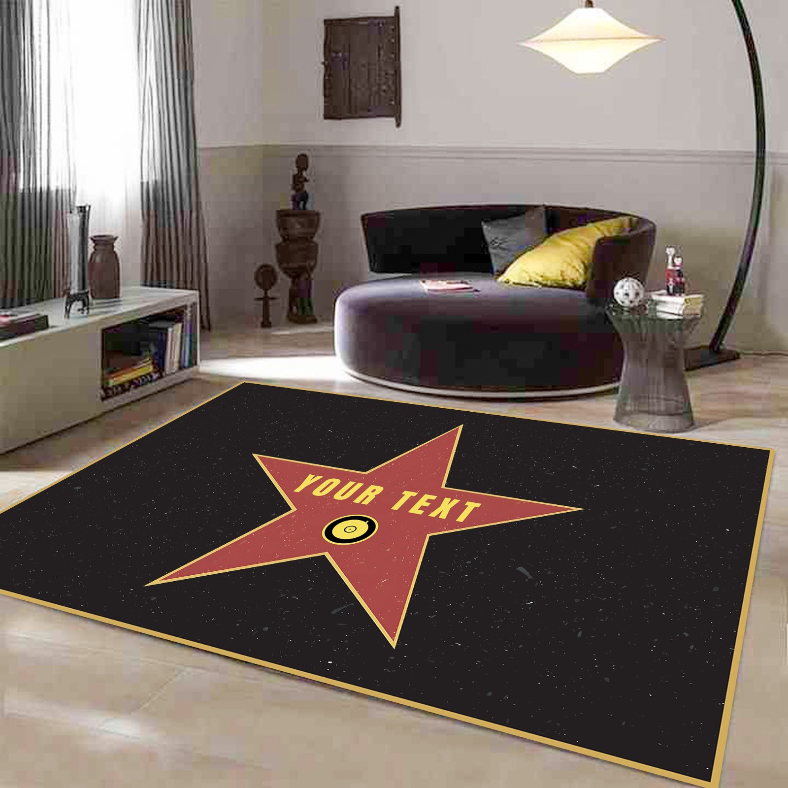 Hollywood Star,Hollywood Walk of Fame Rug,Stargate Rug,Hollywood Star Custom Rug