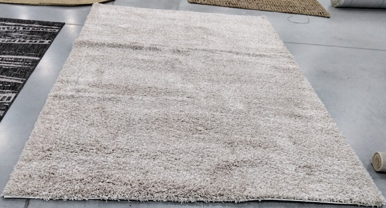BEIGE 6′-7″ X 9′-6″ Pressed Pile Rug, Reduced Price 1172727394 SG151-1313-7