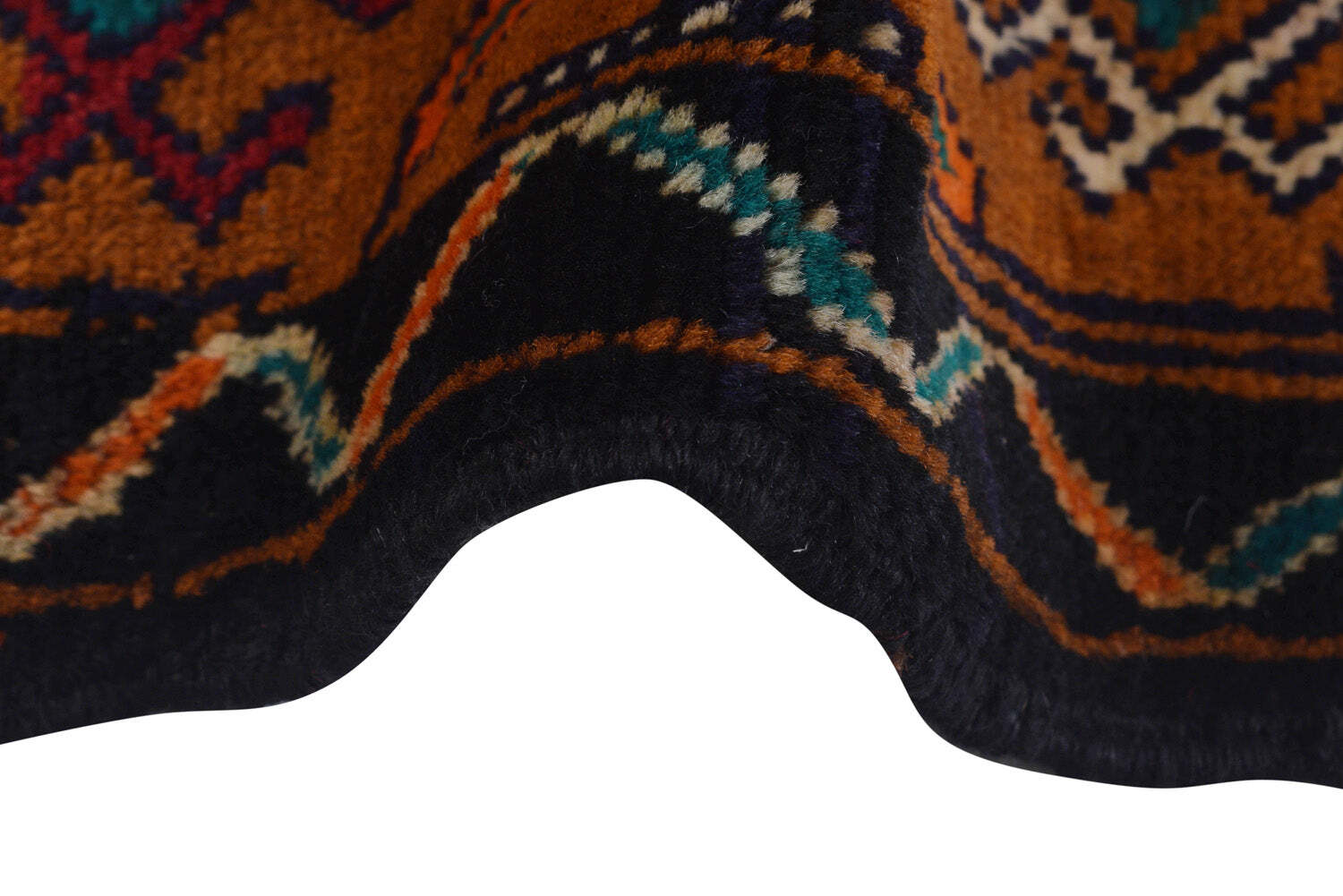 3×4′ Pictorial Tribal Wool Handmade Rug Primitive Dogs #P971