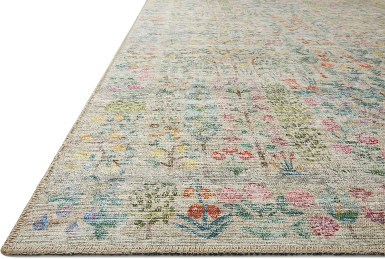 Loloi Rifle Paper Co. Maison Khaki Area Rug 7’6″ x 9’6″ – Stylish & Cozy