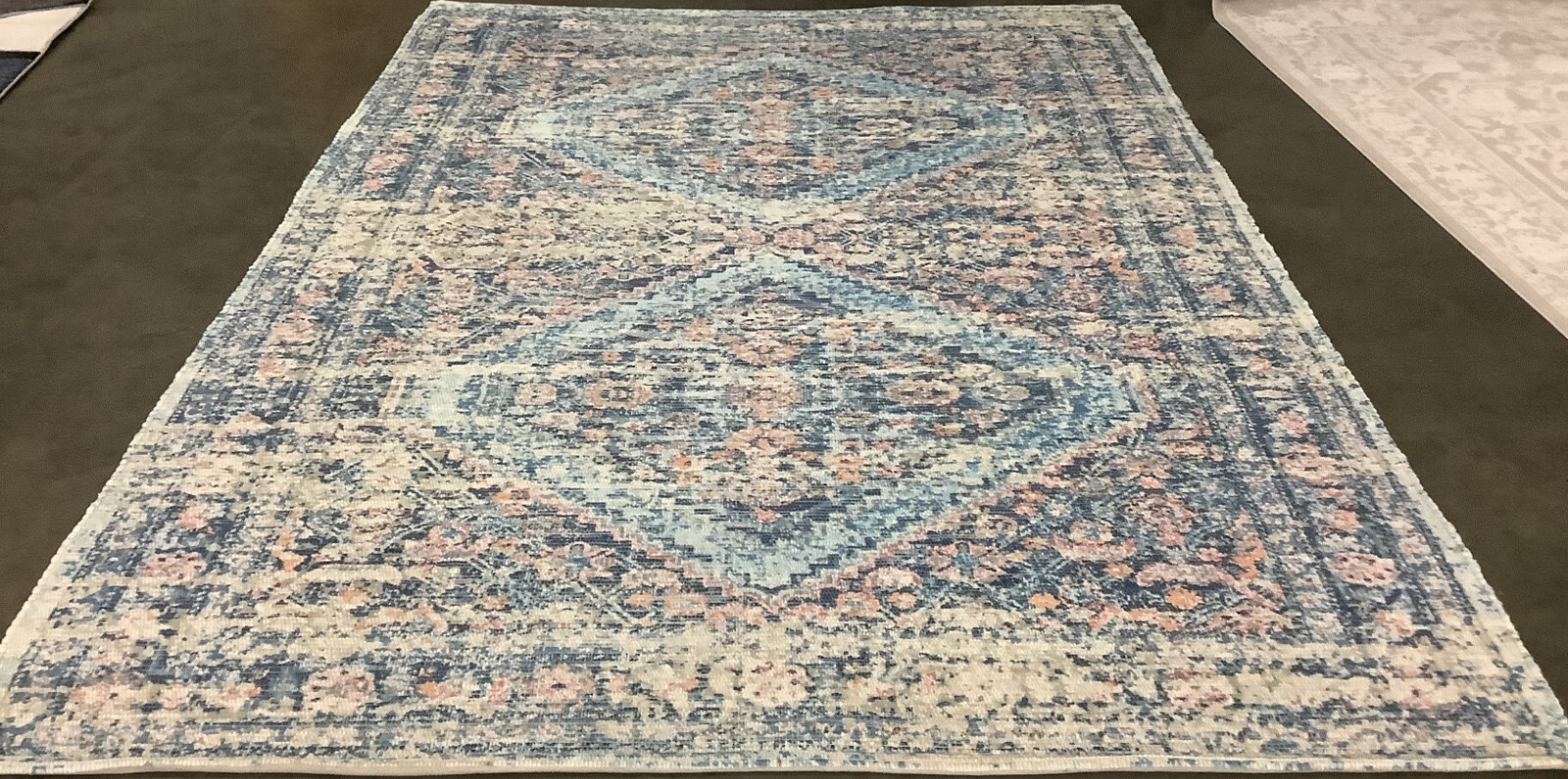 BLUE / TURQUOISE 8′ X 10′ Flaw in Rug, Reduced Price 1172666819 SFN577A-8