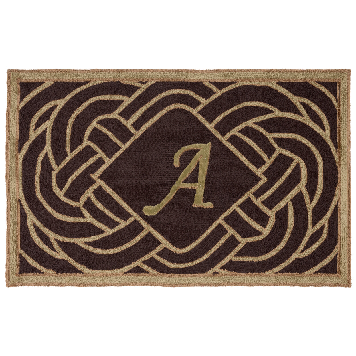 SAFAVIEH Monogram Collection MON215A Chocolate Rug