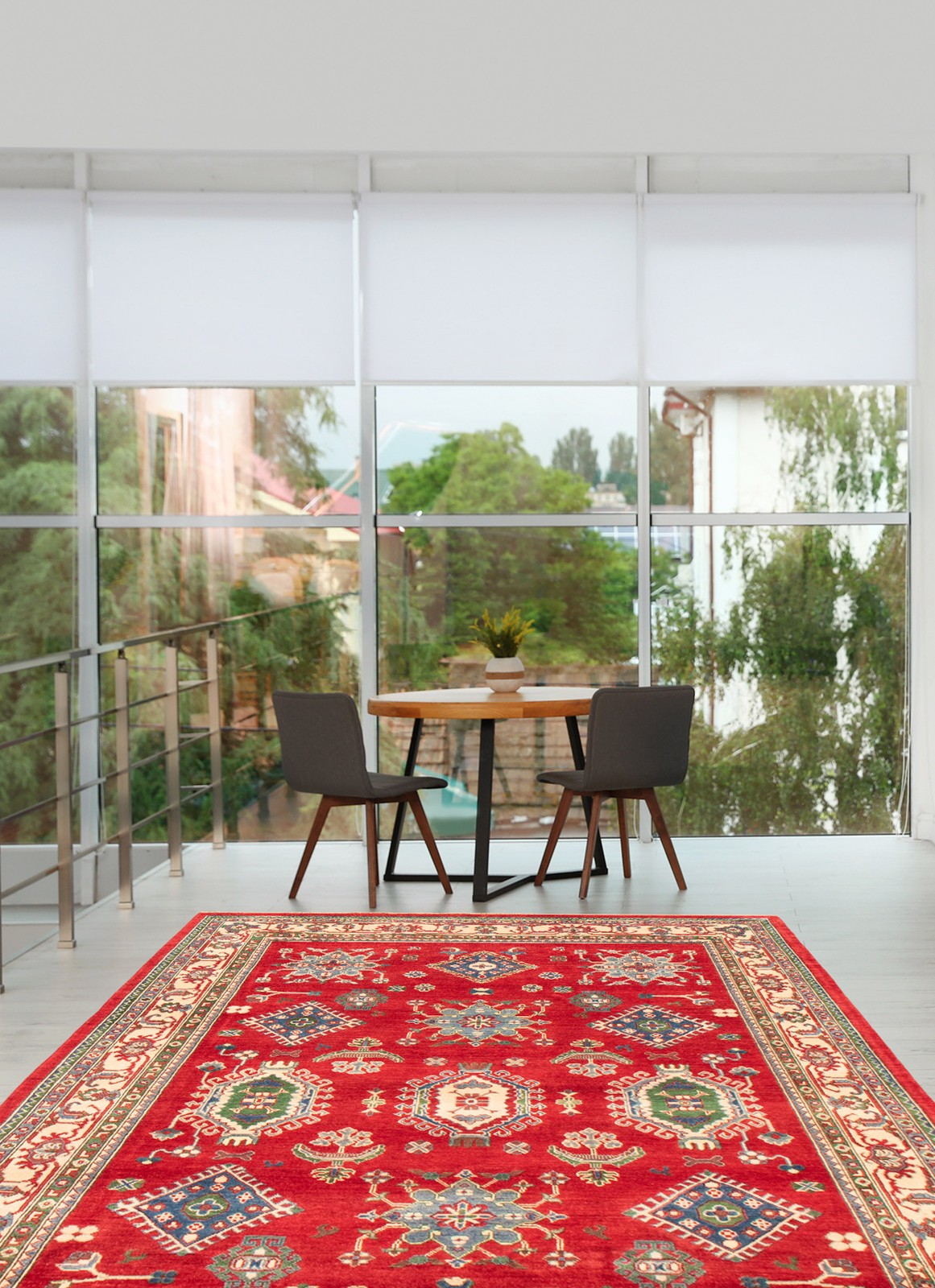 Traditional Hand Knotted Oriental Area Rug 6’10” x 9’11” Wool Carpet