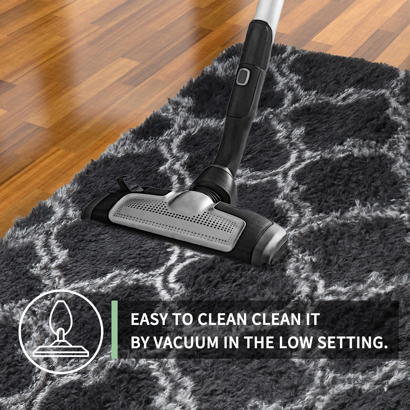 Fluffy Large Area Rugs Shaggy Soft Carpets Living Room Bedroom Grey Lanten