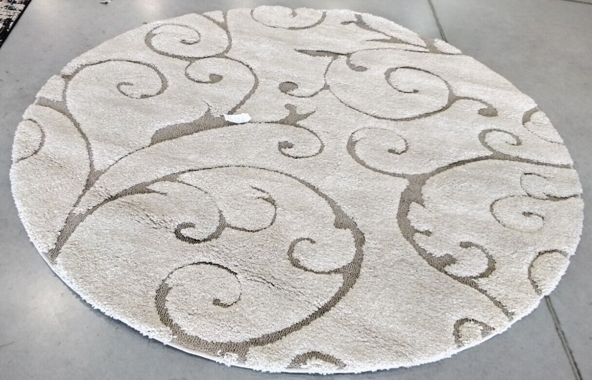 CREAM / BEIGE 6′-7″ X 6′-7″ Damaged Rug, Reduced Price 1172729519 SG455-1113-7R