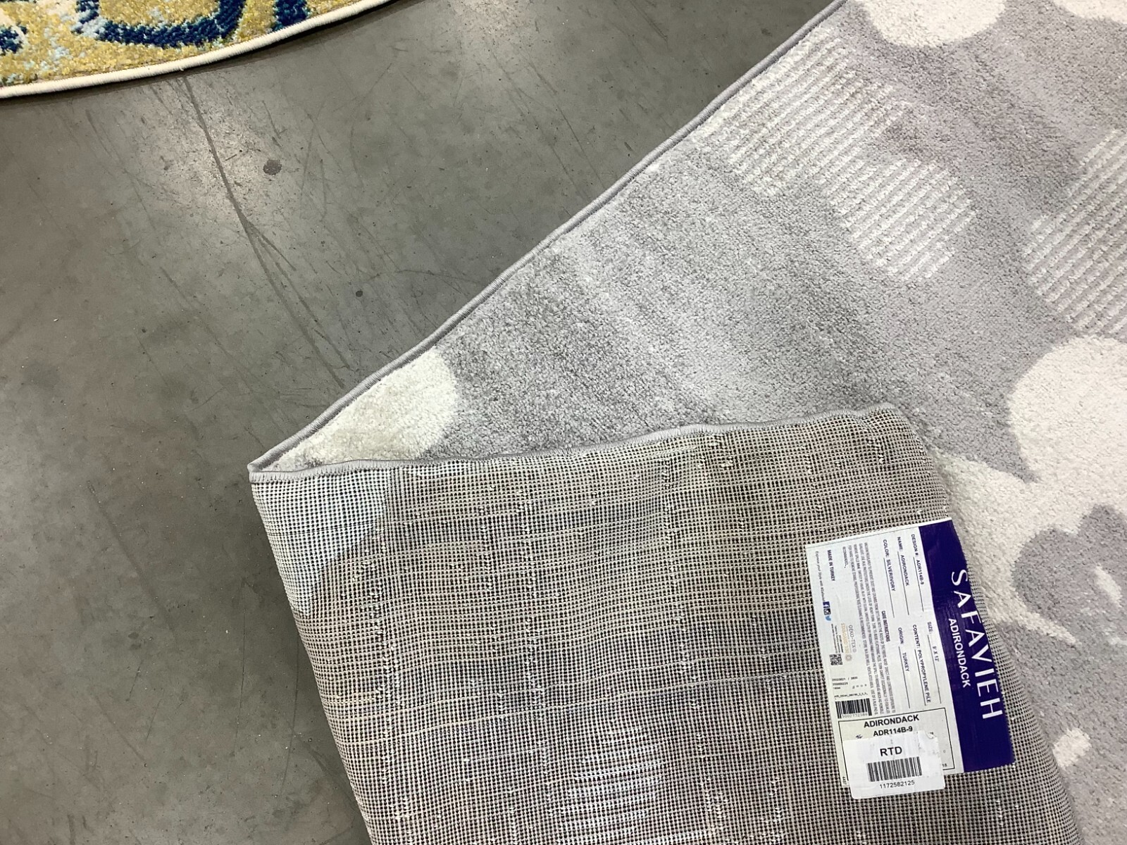 SILVER / IVORY 9′-0″ x 12′-0″ Back Stain Rug, Reduced Price 1172678864 ADR114B-9