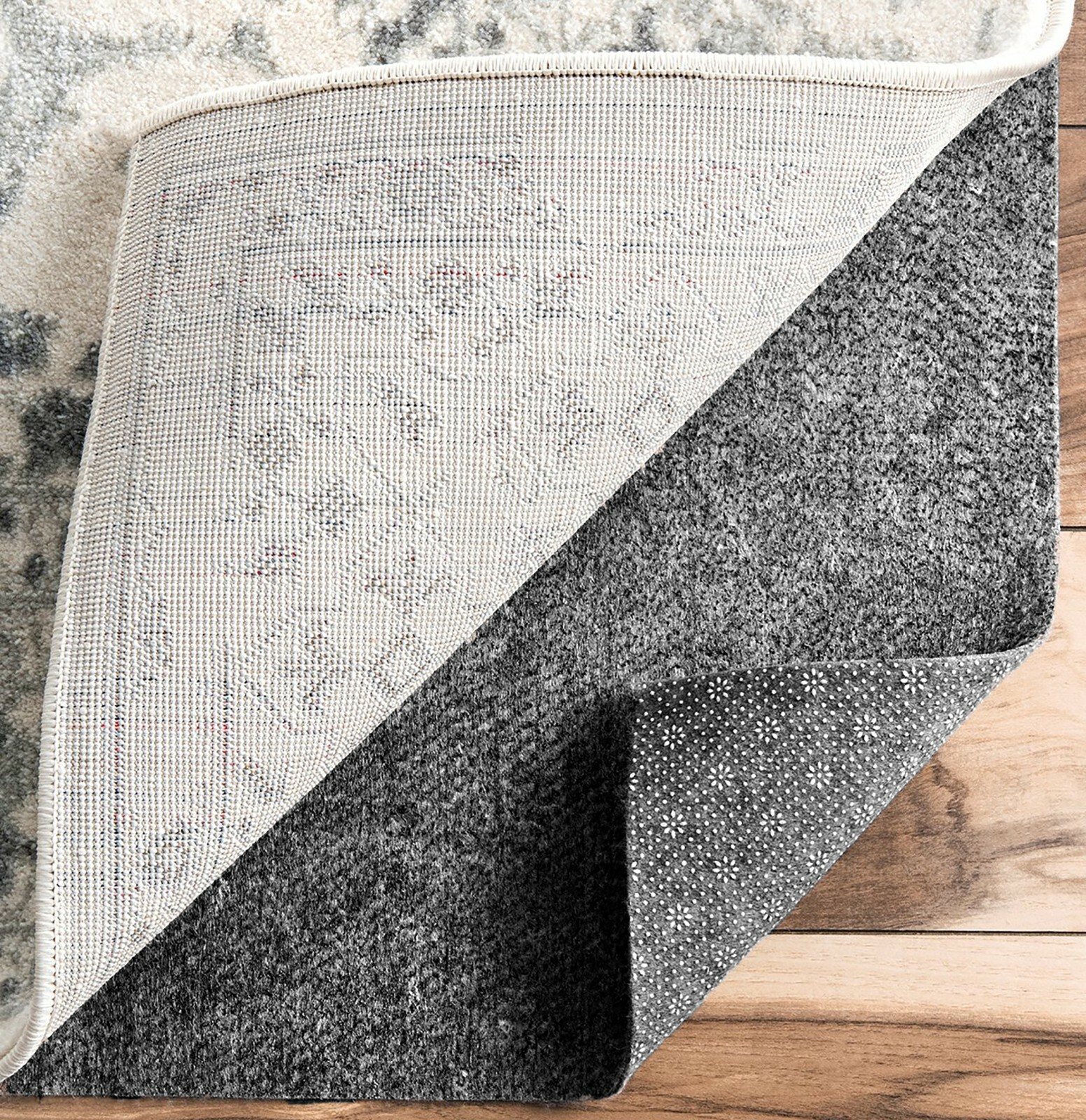1/3″ Thick Premium Non-slip Reduce Noise Carpet Mat Rug Pad for Hardwood Floor