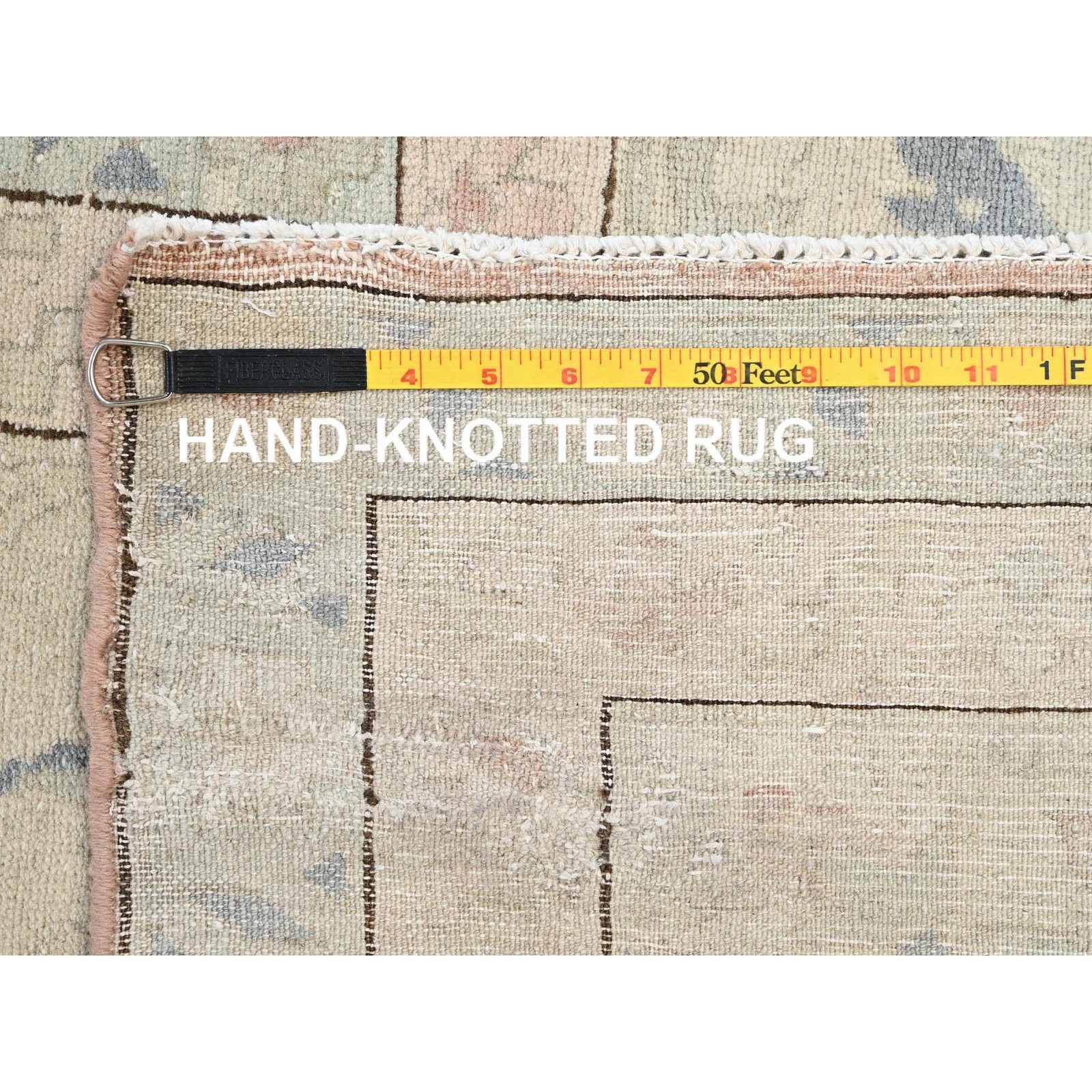 13’5″x19’3″ Ivory Vintage Egyptian Wool Hand Knotted Oversized Oriental Rug 2537