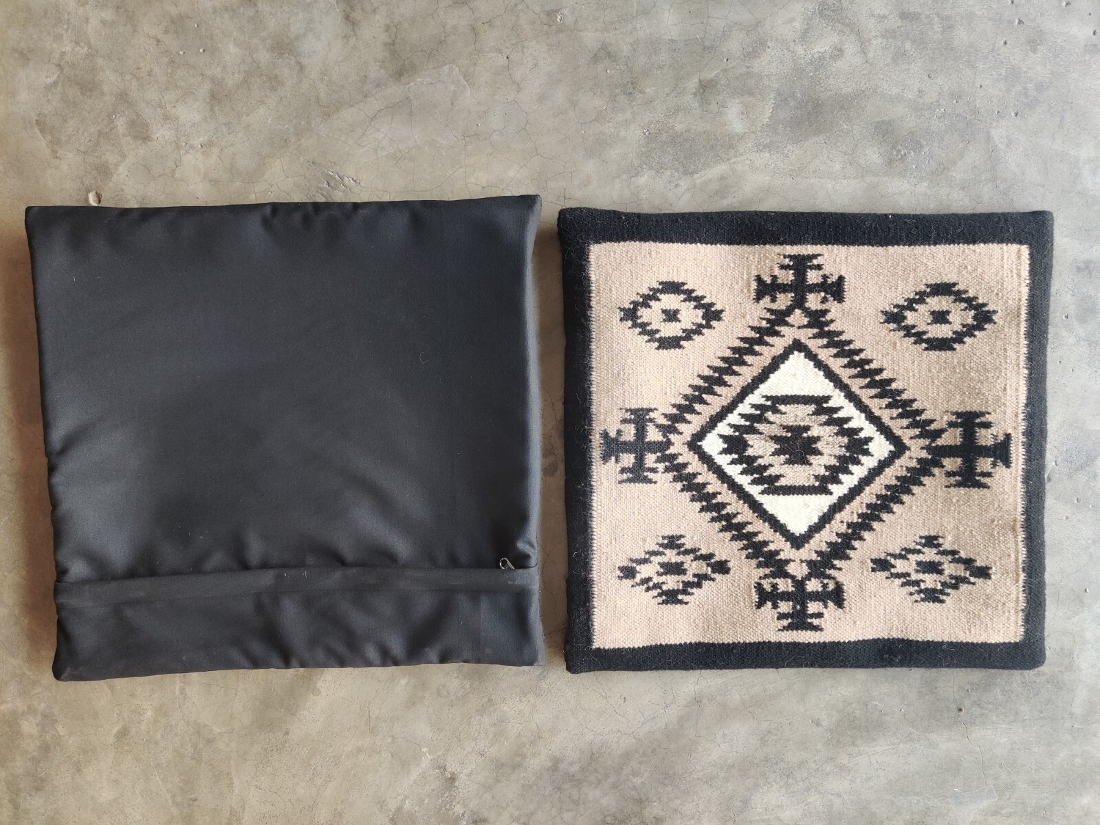 Handwoven Navajo Pillow cover Pair Native American style Size 18″x18″ (Pair)