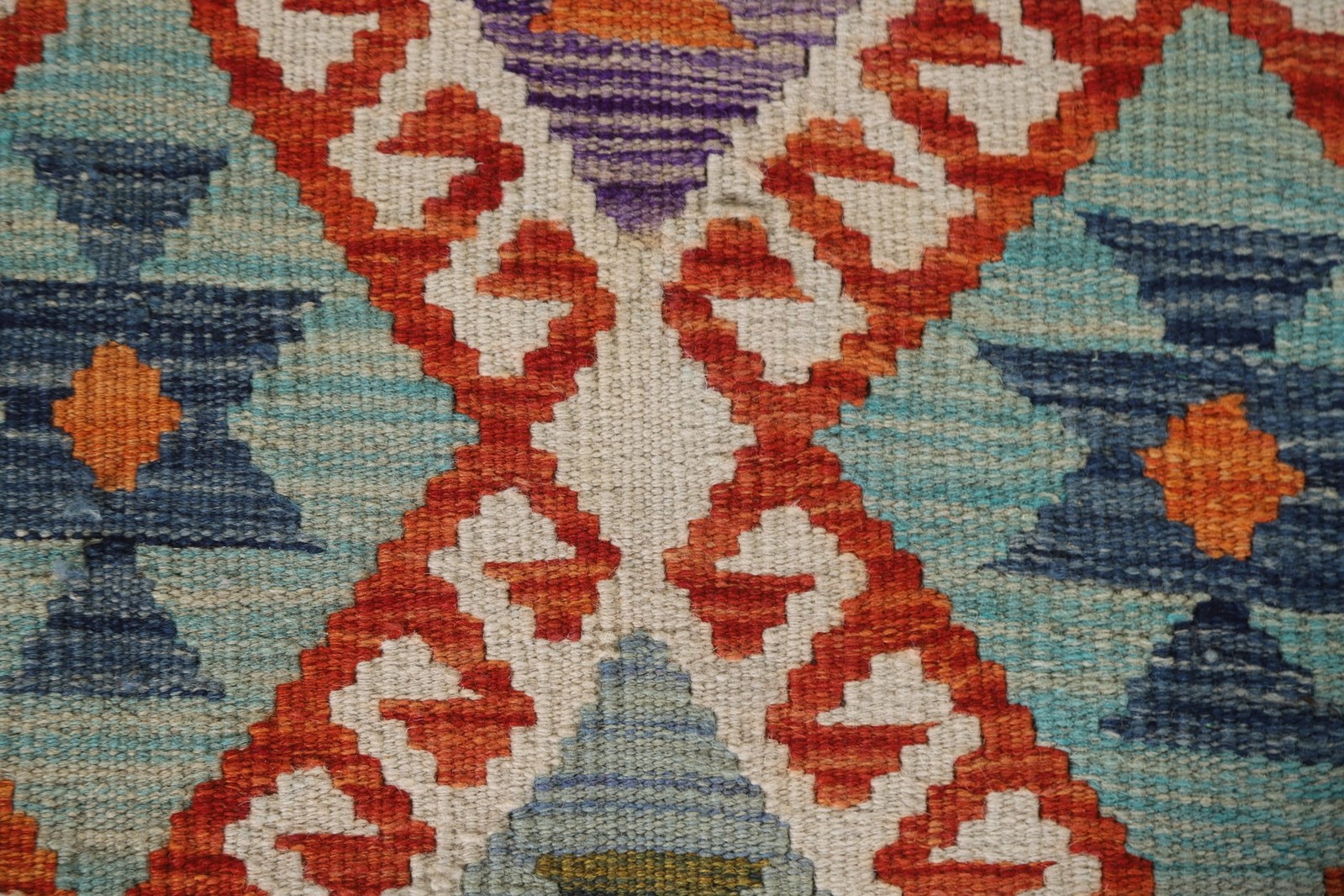 South-western Flat weave Reversible Geometric Wool Kilim Oriental Rug 4×6 Carpet
