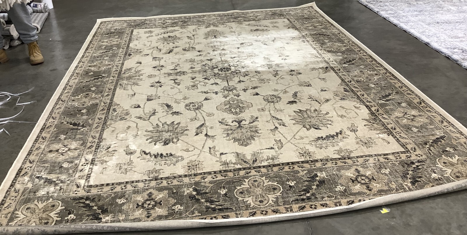 STONE / MOUSE 8′-0″ x 10′-0″ Stained Rug, Reduced Price 1172678315 VTG168-3410-8