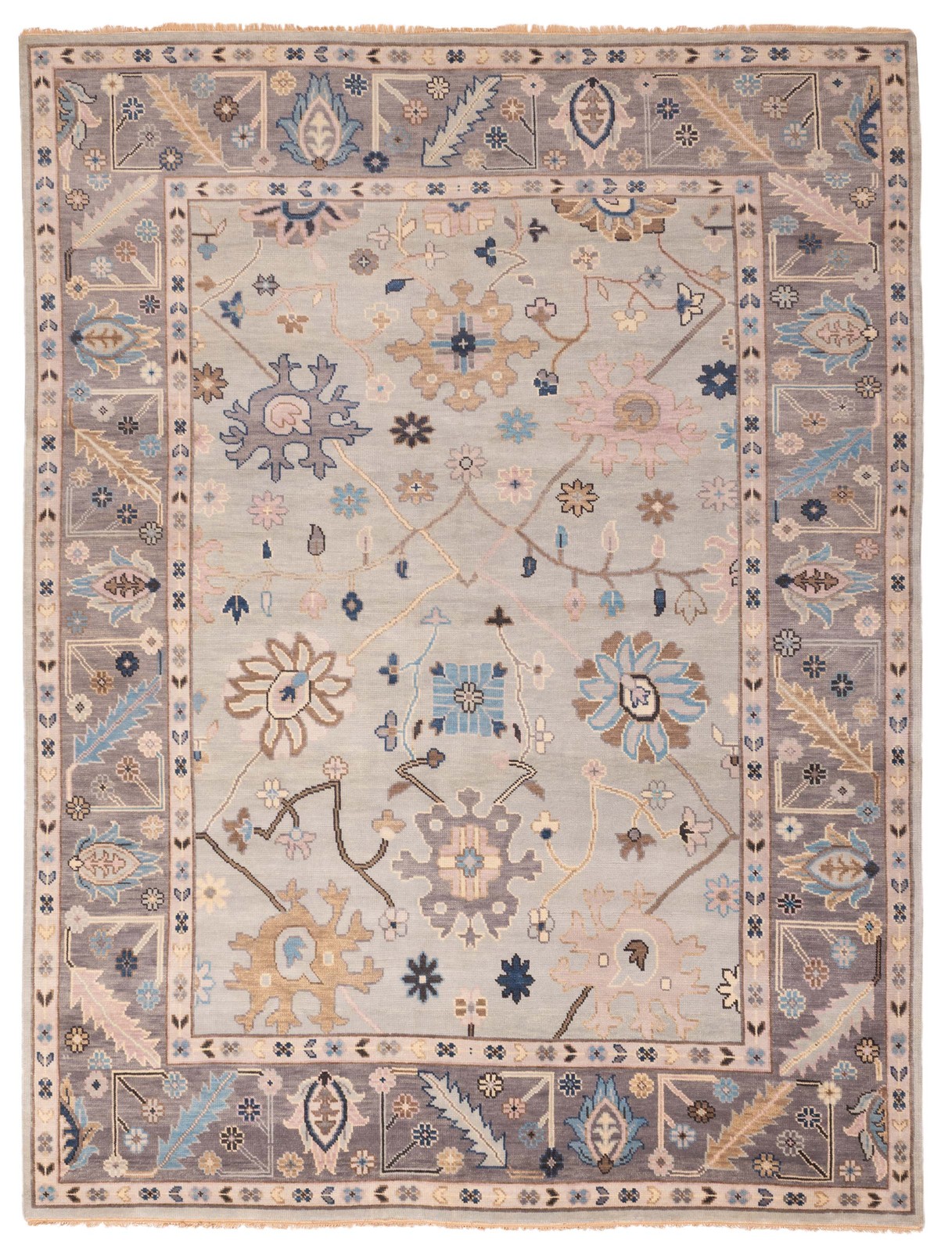 Traditional Hand-knotted Wool Oriental Carpet 8’11” x 11’9″ Area Rug