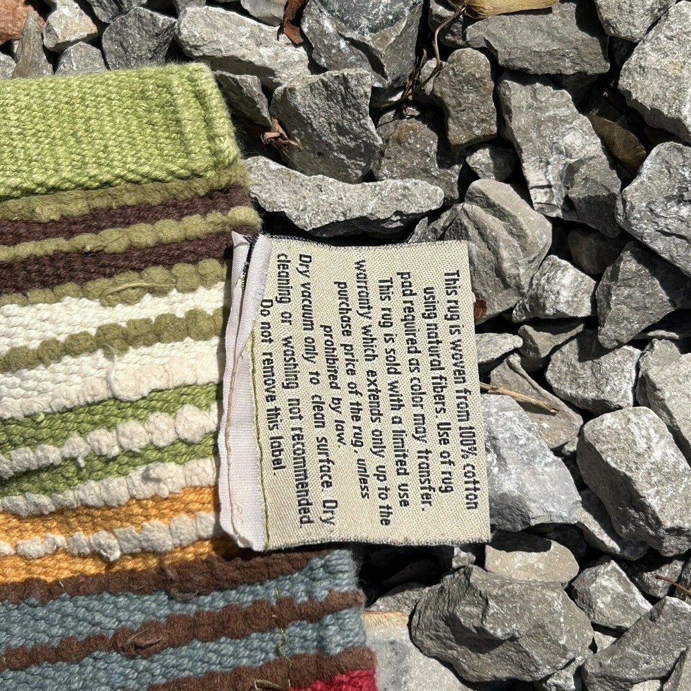 Pier 1 Imports Multicolor Striped Rug 33″ X 58″ Rectangular