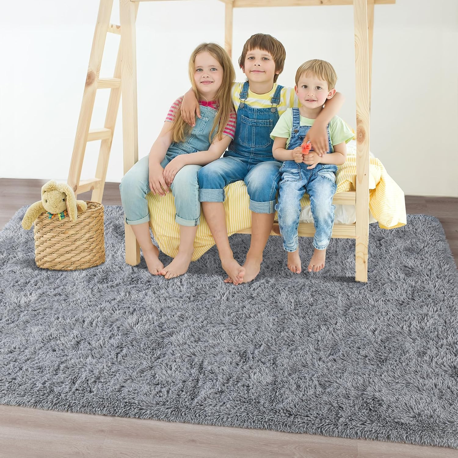 Soft Area Rugs for Bedroom Living Room Plush Fluffy Rug 4X6 Feet, Shag