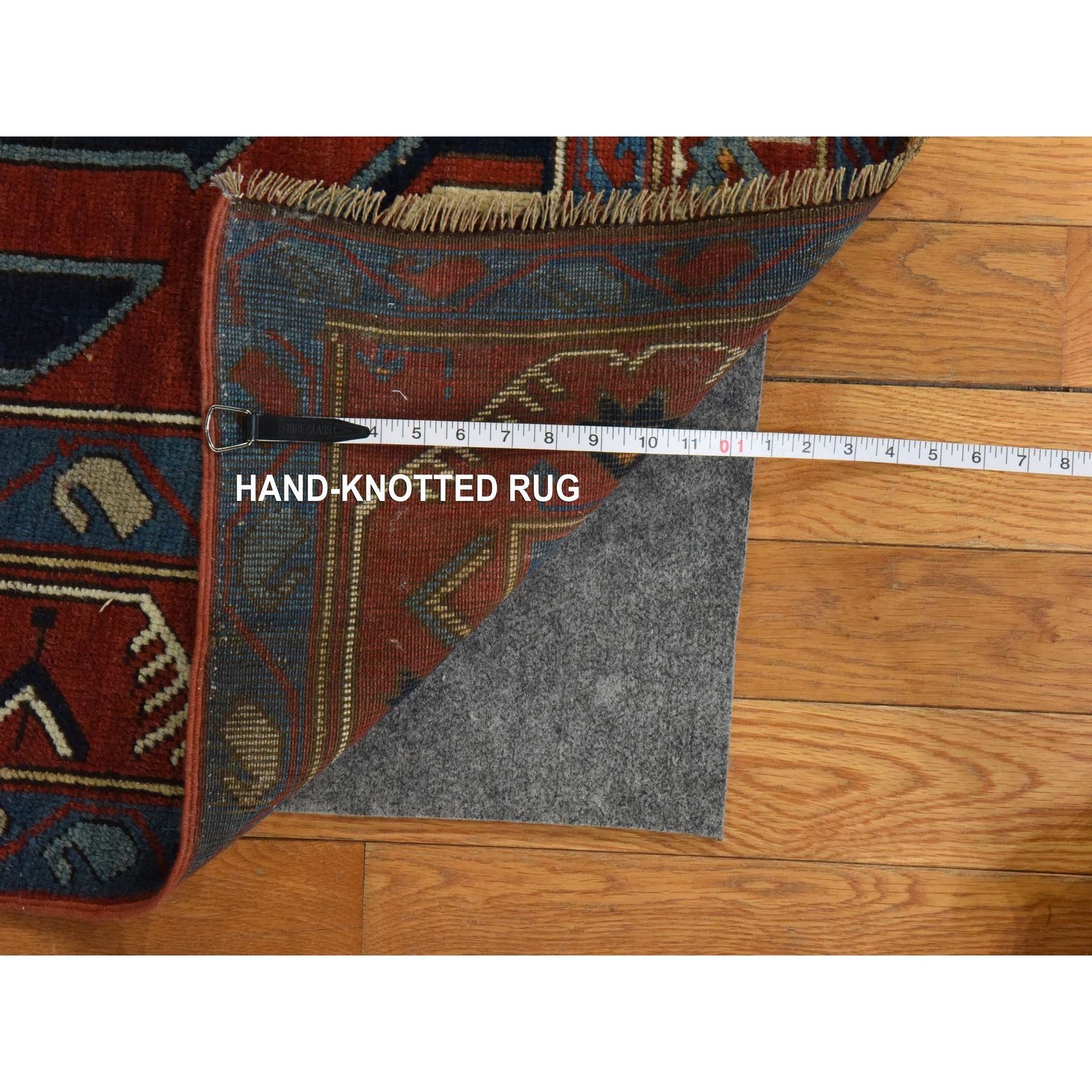 5’1″x8’7″ Red Antique Armenian Kazak Signed and Dated 1914 Wool Hand Knotted Rug