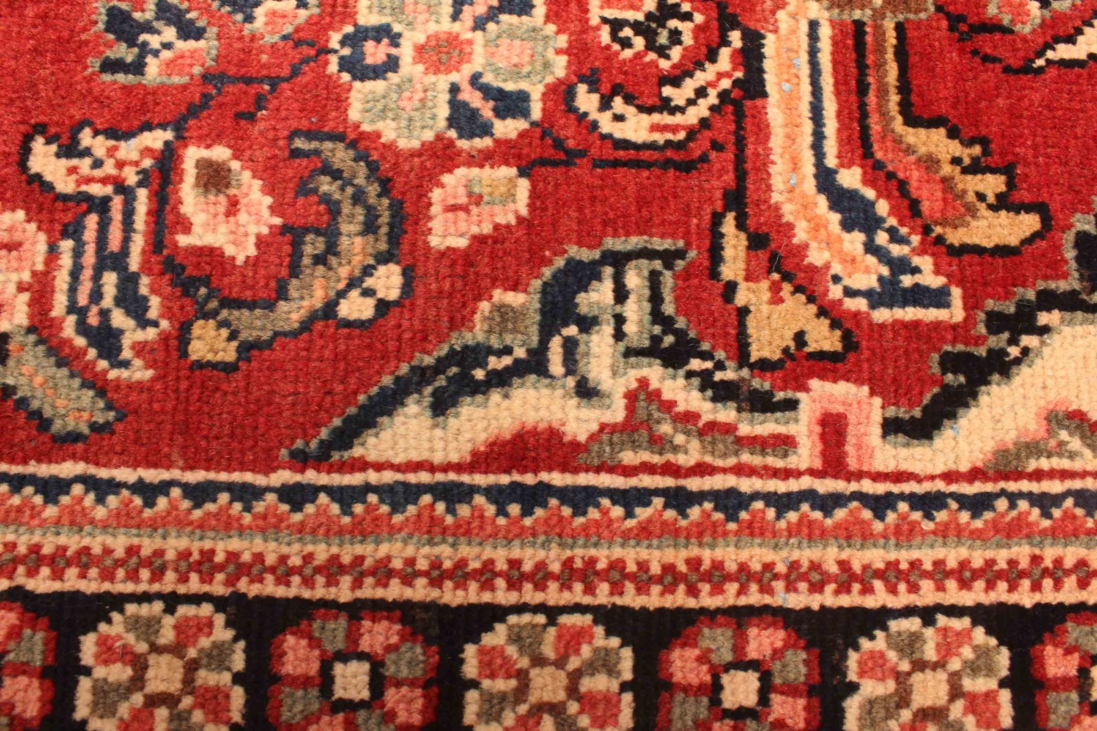 Vintage Traditional Hand-Knotted Area Rug 4’2″ x 6’8″ Oriental Wool Carpet