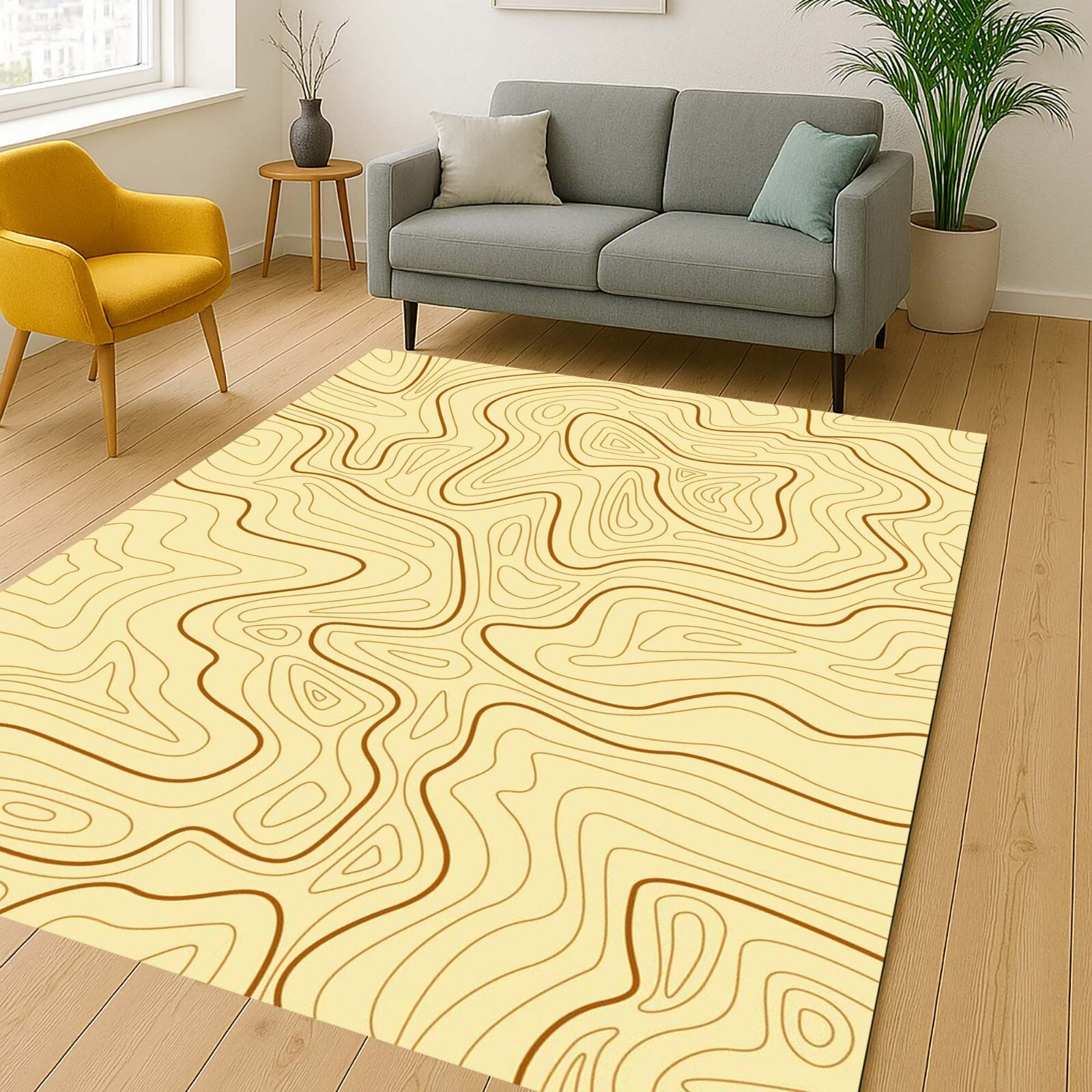 Topo Map Print, Contour Line Art, Geography Poster, Terrain Wall Art, Hiking Dec
