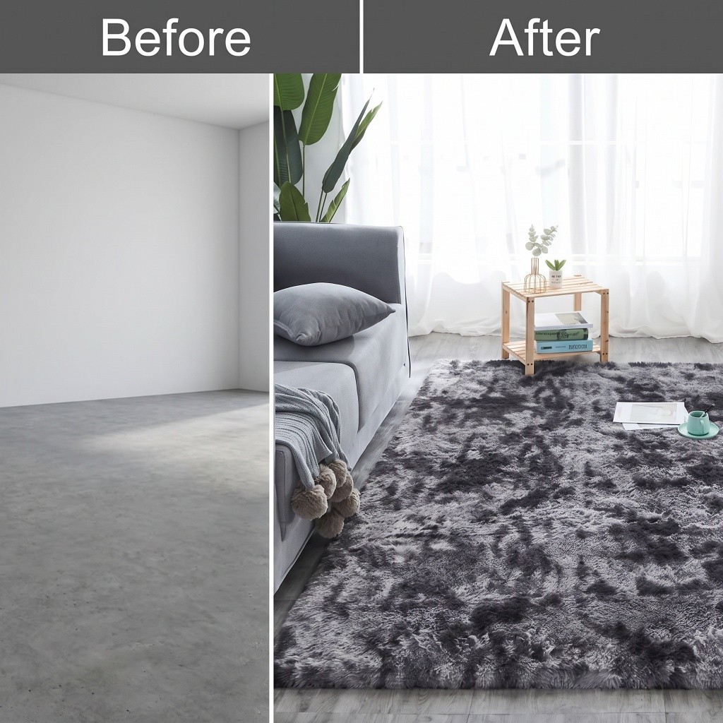 NEW Soft Plush Area Rug – Large Non-Slip Shag Carpet for Living Room & Bedroom