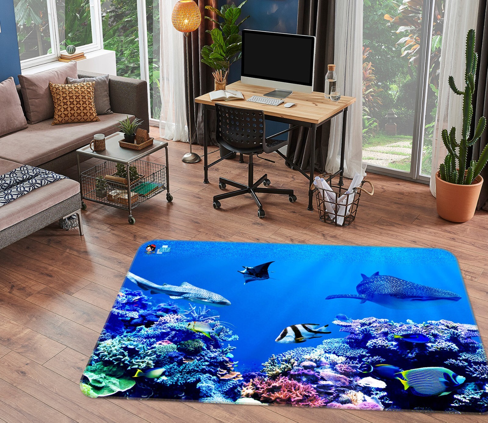 3D Coral Reef ZHUA2337 Game Non Slip Rug Mat Photo Carpet Vera