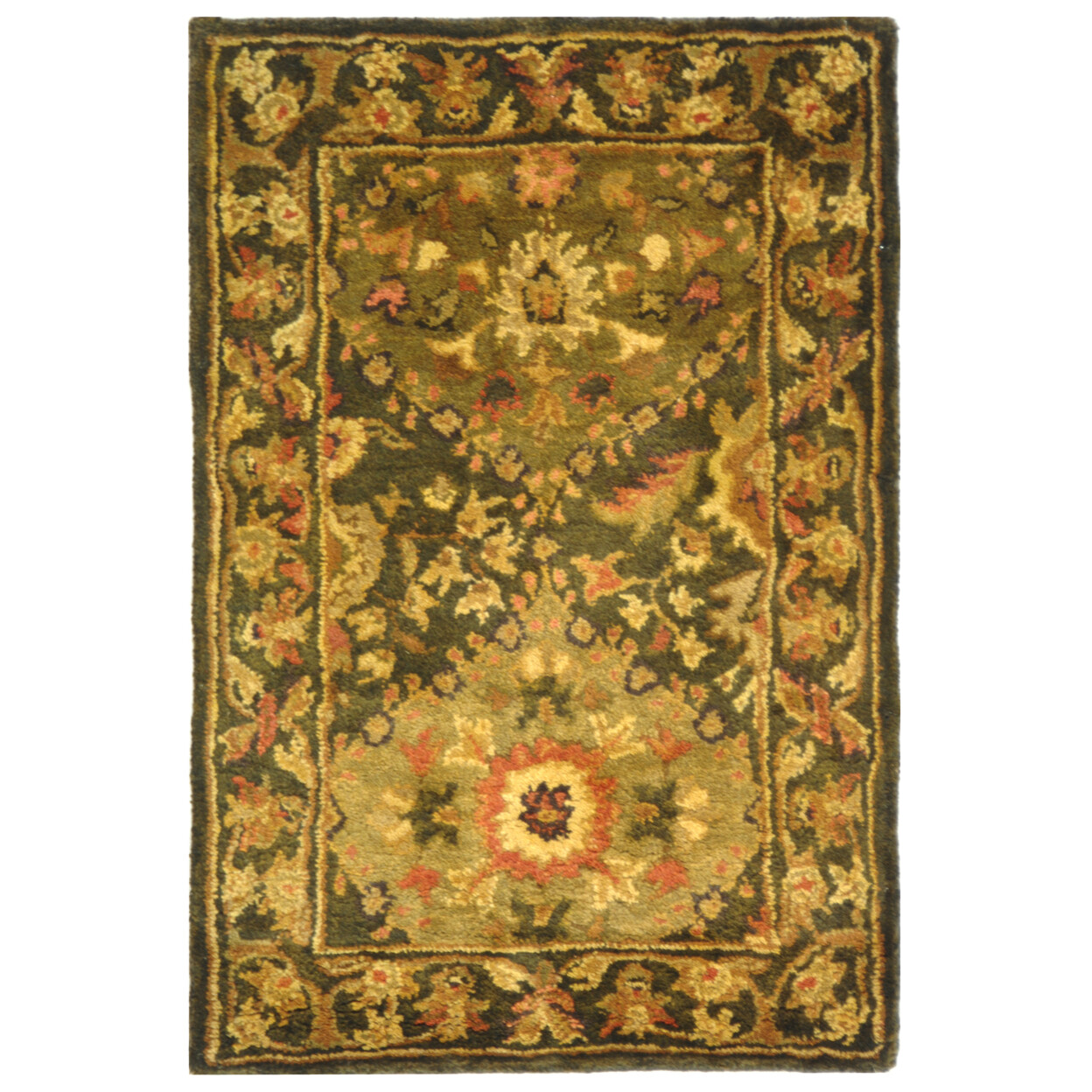 SAFAVIEH Antiquity Collection AT57C Handmade Olive Rug