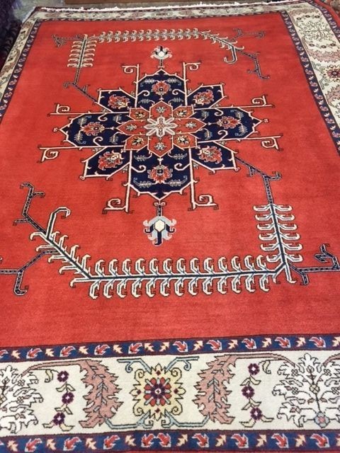 6’6″ x 8’6″ New Azerbaijani Oriental Rug – Hand Made – 100% Wool – Vegetable Dye