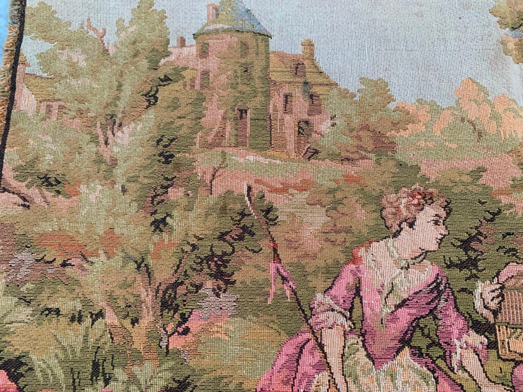 Vintage Tapestry, Pictorial French Tapestry Romantic Tapestry Home Decor 2x3ft