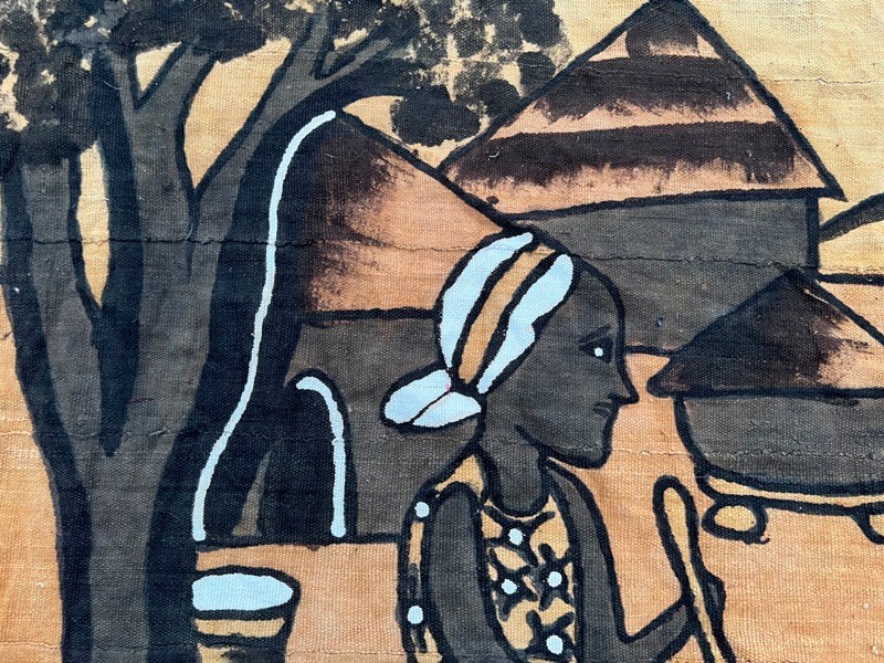 Mud Cloth Handmade Tapestry,Large Tapestry,Batik African Painting Tapesty,4×6 ft