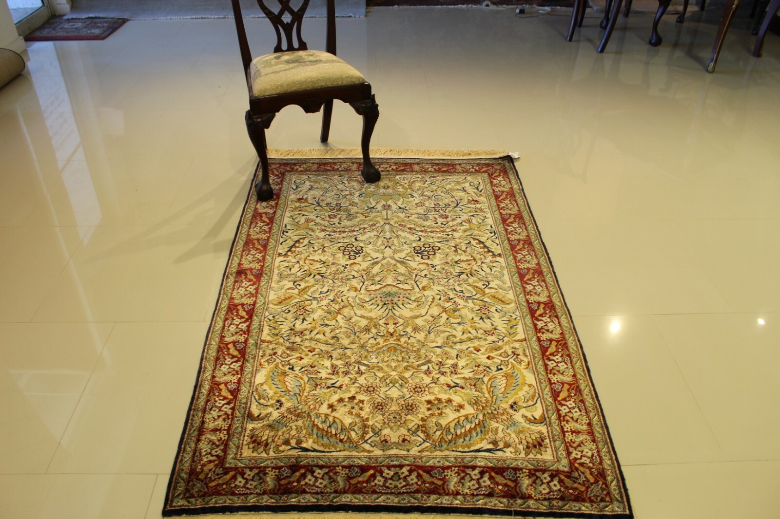 Genuine Super Royal Turkish Hereke Pure Silk Handmade Rug- Collectors Item 4’x6′