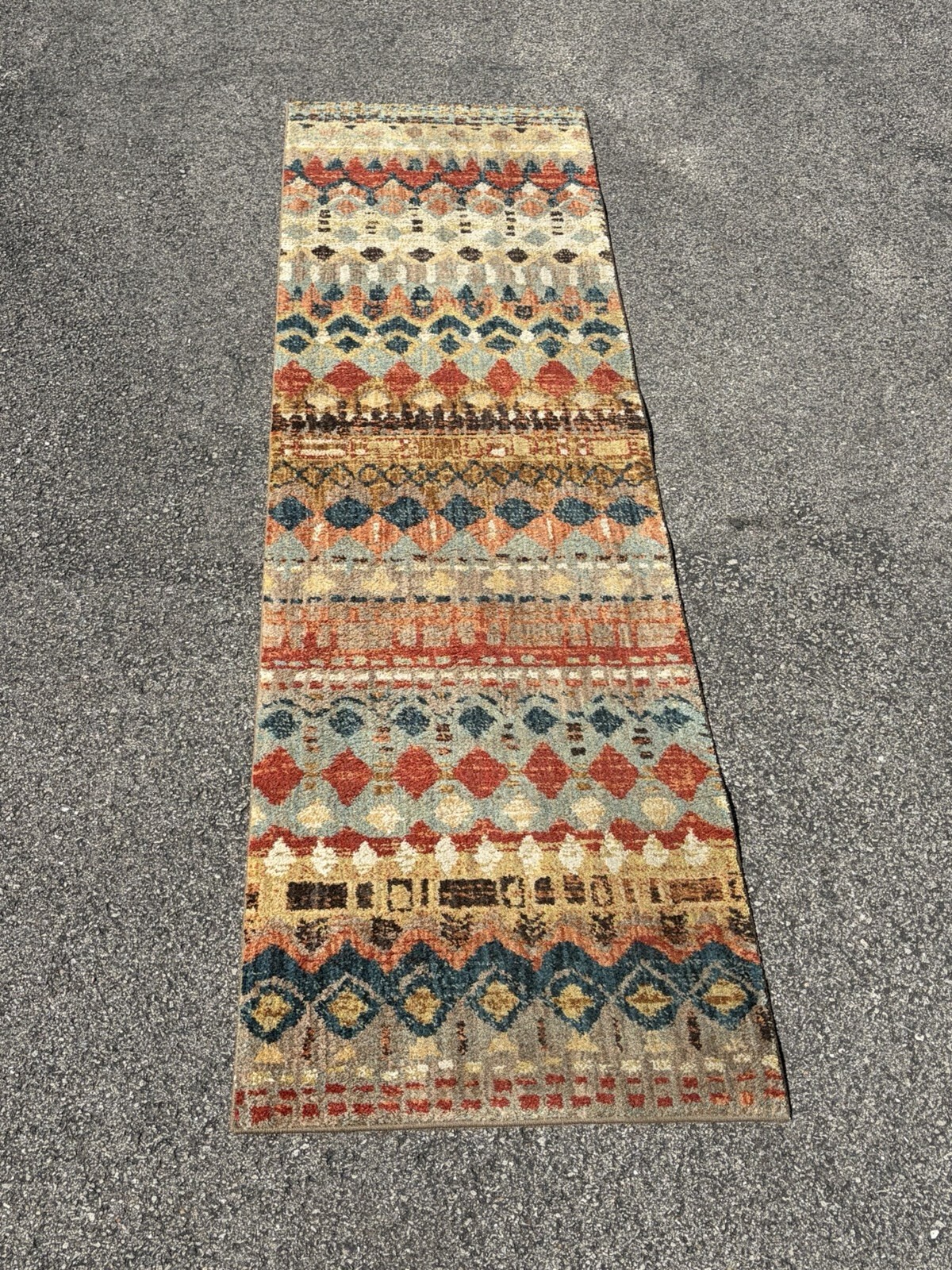 2’4” X 7’10” Karastan Spice Market Saigon Runner Area Rug # 90932 Color #80129