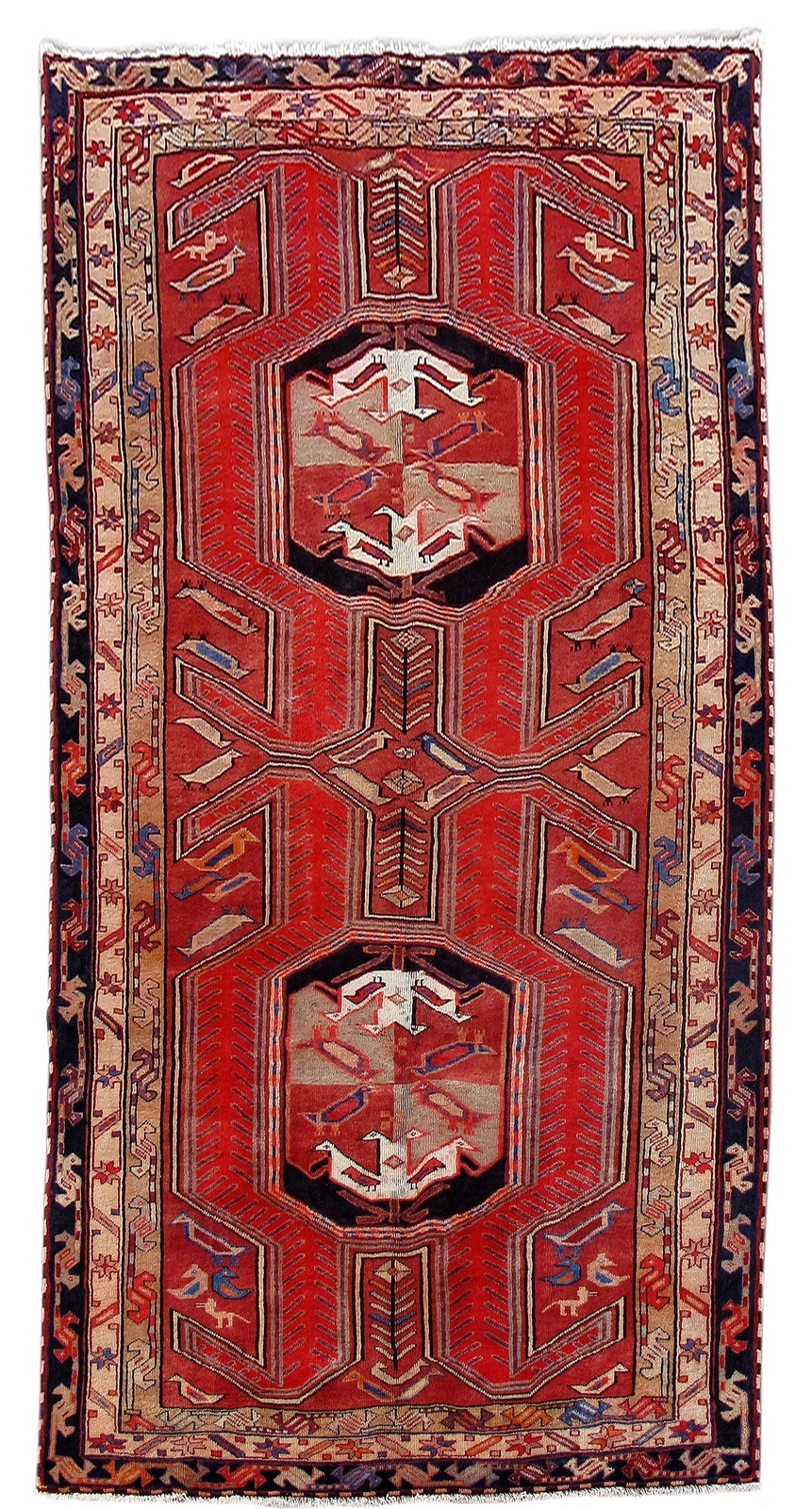 5′ x 10′ Red Traditional Tabreez Rug 80520