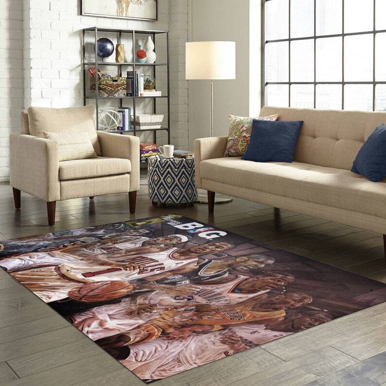 NBA Rug, NBA Players, Basketball Rug, Sports Rug, Fan Made Rug, Basketball Rug,