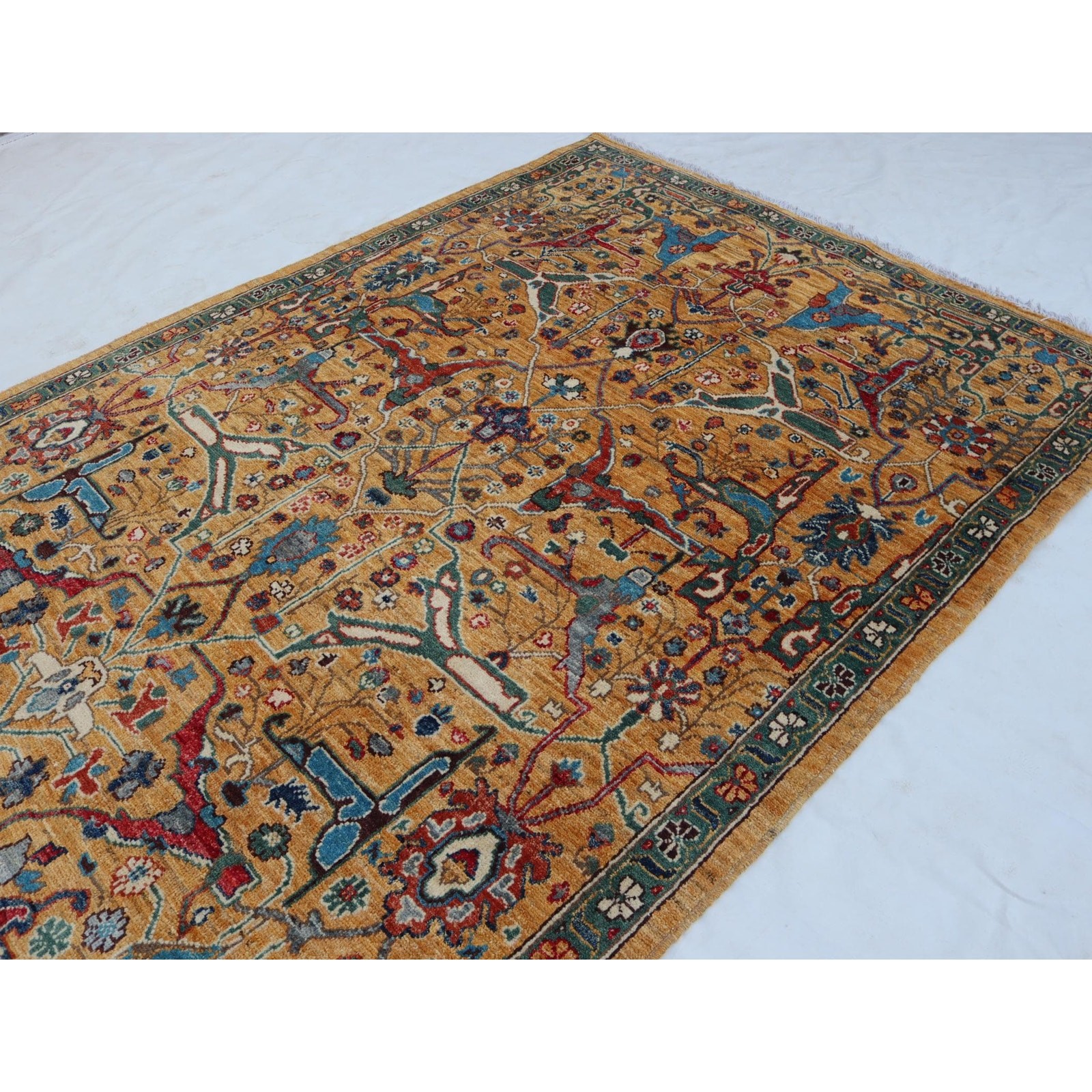 4’10 x 6’7 Ft Afghan Top Quality Switzerland Wool Rug ,Hand-knotted Wool Rug ,