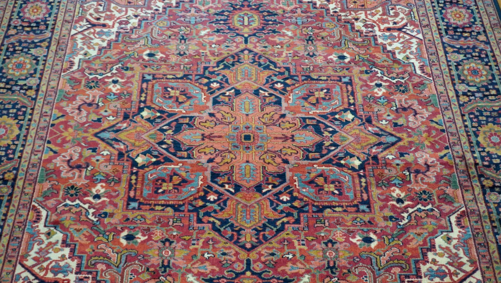 Authentic Karastan Herizz 700-726 Wool Room Size Rug 8’8″ x 12′ Excellent