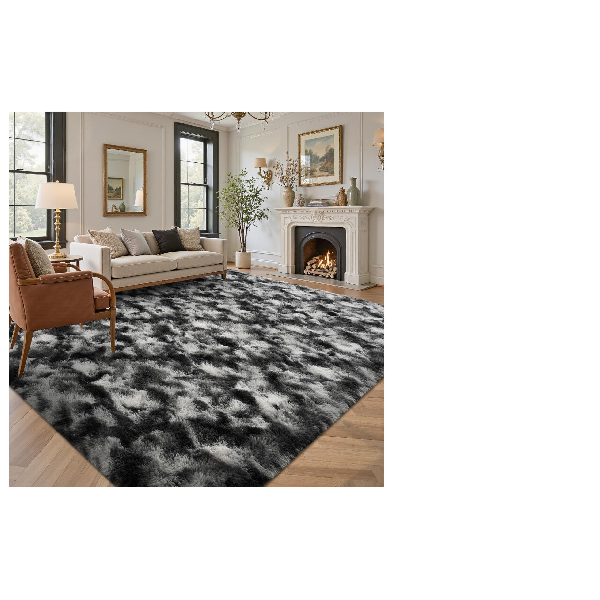 LòUtiroot Home Area Rugs For Living Room 8X10Ft Soft Fluffy Shagg Plush
